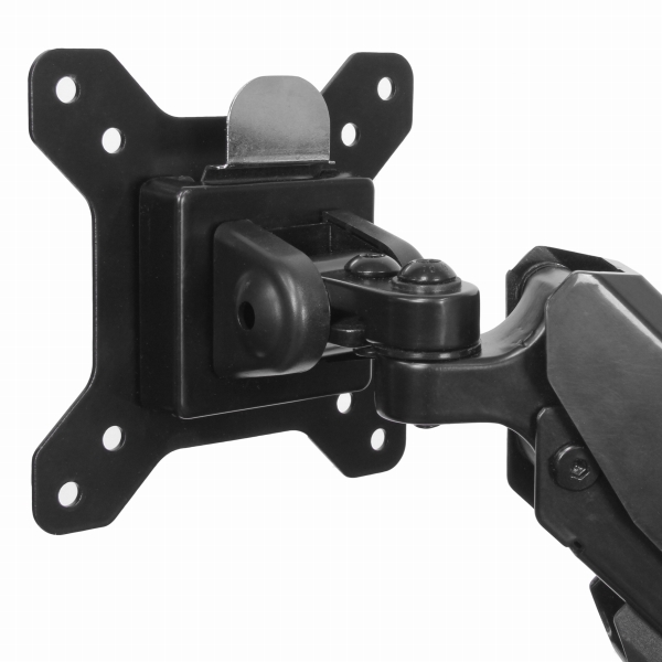 2面対応多関節デュアル液晶ディスプレイ・モニターアームUSB2ポート/イヤホン/マイク端子付きクランプ固定方式スプリング式高さ調節機構ケーブルホルダー搭載