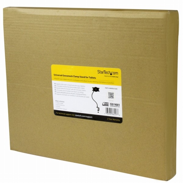 タブレット用フレキシブルアームスタンド166mmから200mm幅タブレットに対応デスク/テーブル用クランプ付属タブレットホルダー