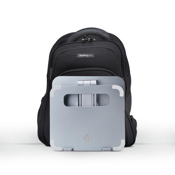 ノートパソコンスタンド/耐荷重5kg/23.5x26cm/回転ベース 高さ角度調整/ラップトップ ノートブックPC用