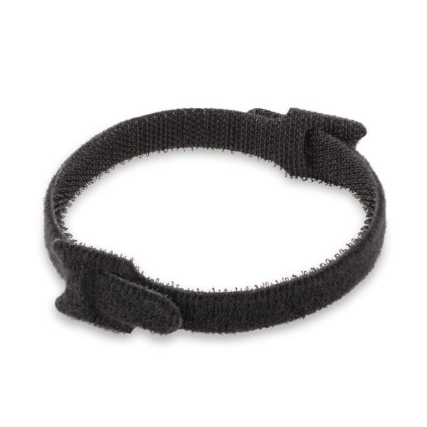 ケーブルタイ/面ファスナー式/50個パック/縦15 x 横2.1cm/ブラック/デスク周辺の配線整理 結束テープ