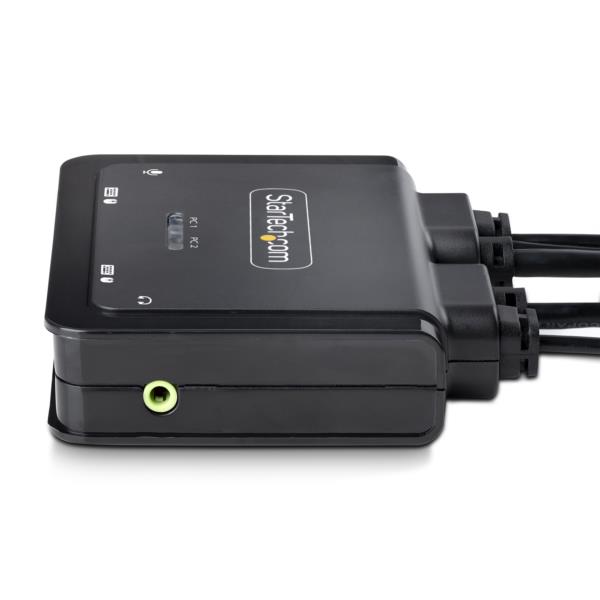 KVMスイッチ/2ポート/シングルモニター/4K60HzDisplayPort/ハイブリッド接続(USB-A/DisplayPort&USB-CDPAltモード)