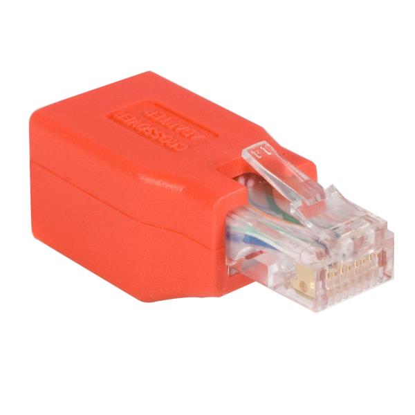 Cat6 LANクロス変換/RJ45中継コネクター/ストレートからクロス/ギガビット対応