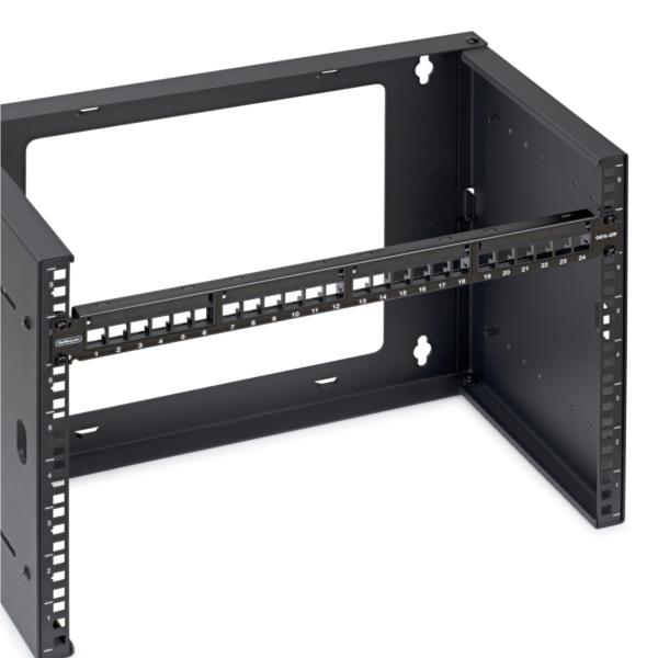パッチパネル/ラックマウント型/1U 24ポート/ブランクキーストーン/RJ45 UTP/データセンター LAN配線向け