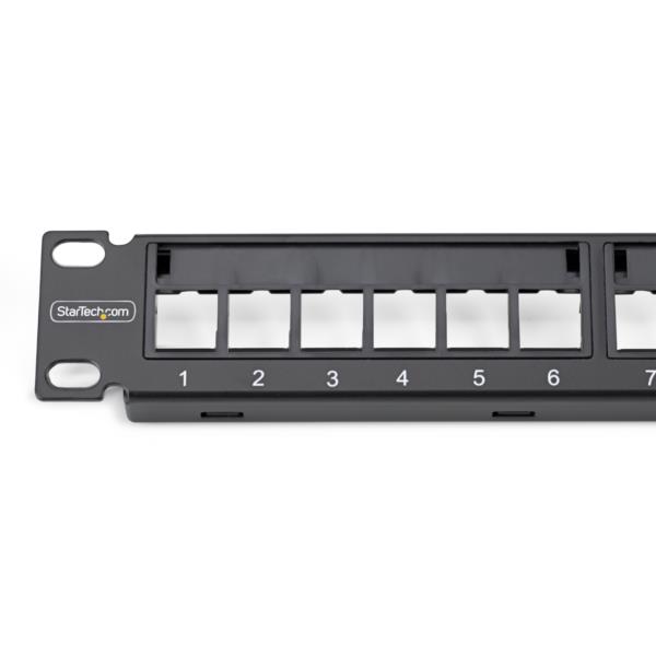 パッチパネル/ラックマウント型/1U 24ポート/ブランクキーストーン/RJ45 UTP/データセンター LAN配線向け