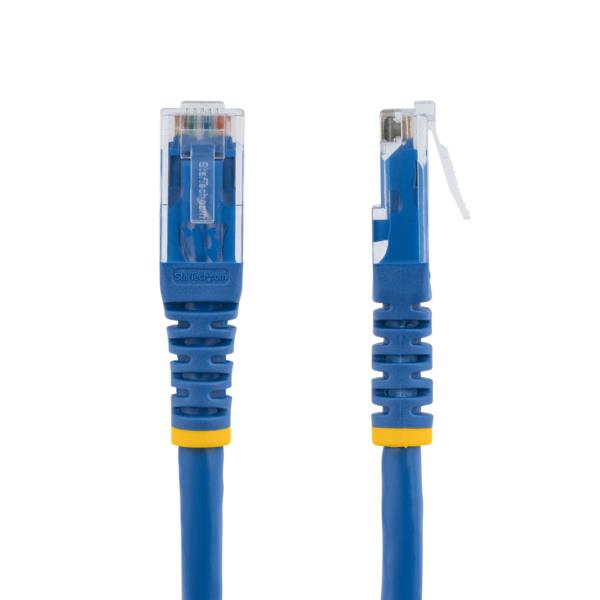 30cm Cat6 LANケーブル ブルー カテゴリ6イーサネットケーブル モールド処理済みコネクタ ETL認証