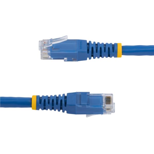 30cm Cat6 LANケーブル ブルー カテゴリ6イーサネットケーブル モールド処理済みコネクタ ETL認証