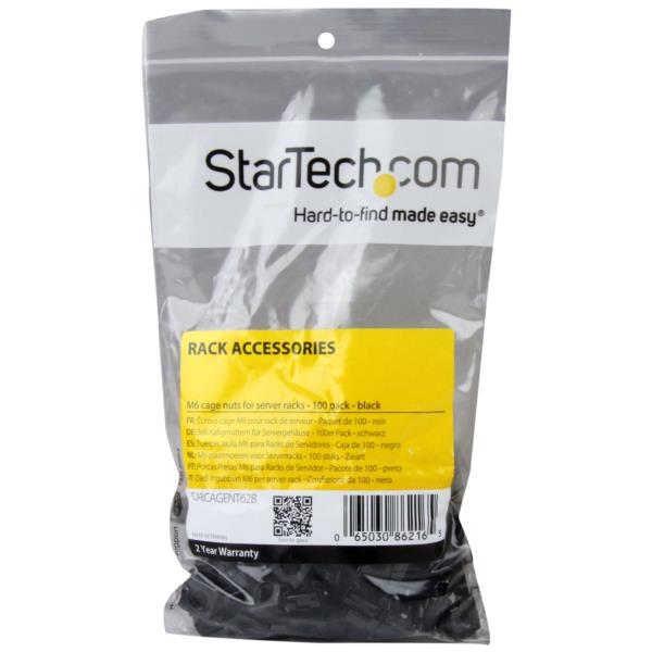 M6ケージナット(100個)ブラック