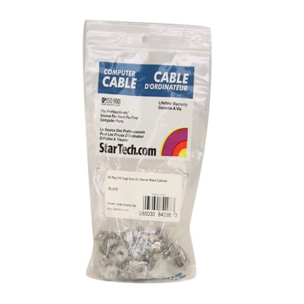 M6ケージナット/50個入り/19インチラックマウント用/サーバーラックキャビネット棚板ネットワーク/AV機器取り付け用