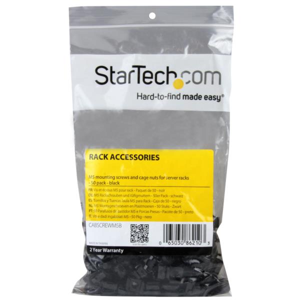 M5ネジ(12mm)&ケージナット(50セット)ブラック