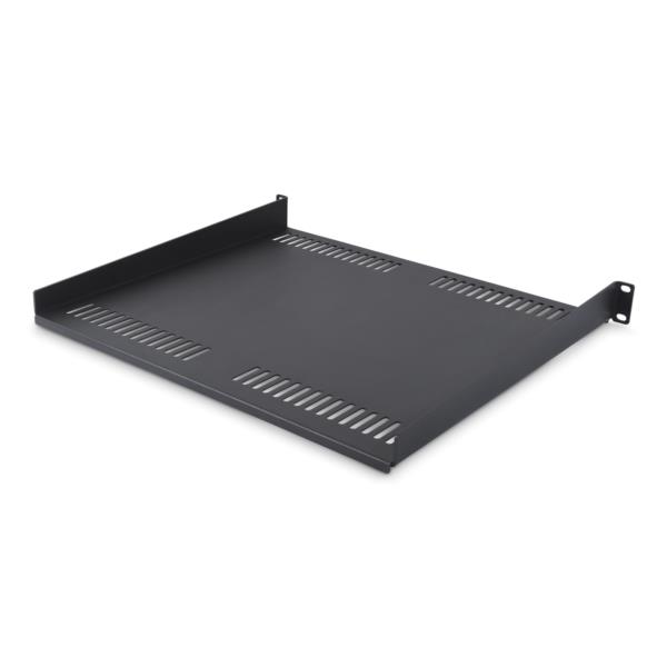 サーバーラック棚板/放熱スリット付/19インチ 1U/耐荷重14kg/奥行40cm/AV ネットワーク機器収納トレイ