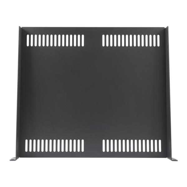 サーバーラック棚板/放熱スリット付/19インチ 1U/耐荷重14kg/奥行40cm/AV ネットワーク機器収納トレイ