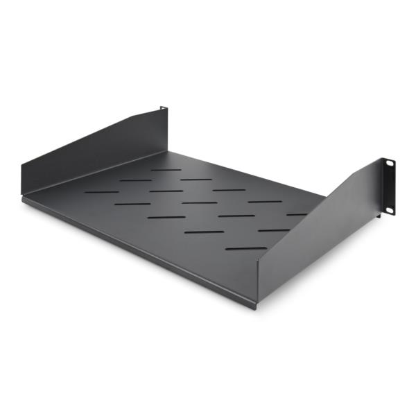 サーバーラック棚板/放熱スリット付/19インチ2U/耐荷重11.3kg/奥行31.5cm/ラックマウント トレイ