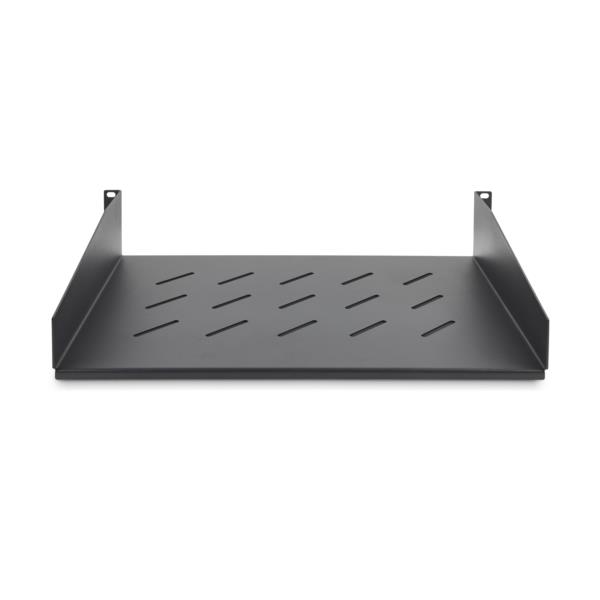 サーバーラック棚板/放熱スリット付/19インチ2U/耐荷重11.3kg/奥行31.5cm/ラックマウント トレイ