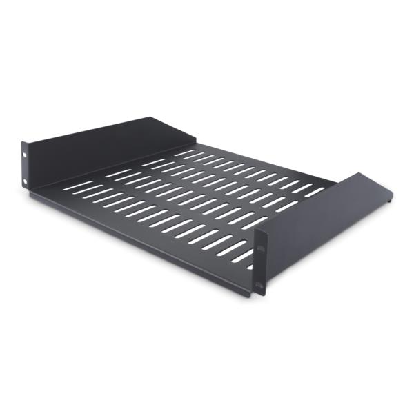 サーバーラック棚板/2U/19インチラック対応/放熱スリット付/奥行41.5cm/耐荷重20kg/ラックアクセサリー