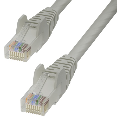 Cat6 LANケーブル/15m/グレー/UTP/100W PoE/純銅導体/スナッグレス/カテゴリ6 イーサネット