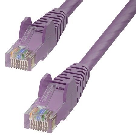 Cat6 LANケーブル/15m/パープル/UTP/100W PoE/純銅導体/スナッグレス/カテゴリ6 イーサネット