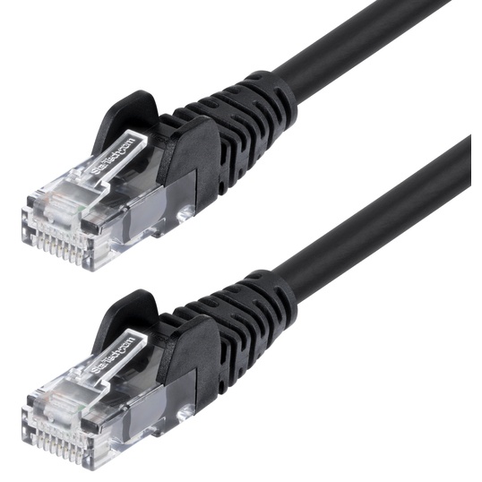 Cat6 LANケーブル/30m/ブラック/UTP/100W PoE/純銅導体/スナッグレス/カテゴリ6 イーサネット