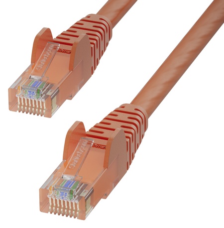 Cat6 LANケーブル/30m/オレンジ/UTP/100W PoE/純銅導体/スナッグレス/カテゴリ6 イーサネット