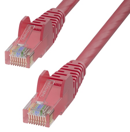 Cat6 LANケーブル/30m/レッド/UTP/100W PoE/純銅導体/スナッグレス/カテゴリ6 イーサネット