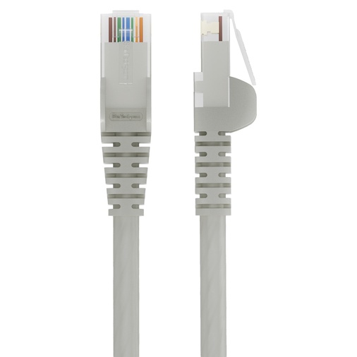 Cat6 LANケーブル/50cm/グレー/UTP/100W PoE/純銅導体/スナッグレス/カテゴリ6 イーサネット