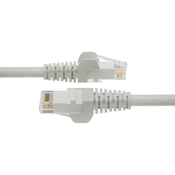 Cat6 LANケーブル/50cm/グレー/UTP/100W PoE/純銅導体/スナッグレス/カテゴリ6 イーサネット