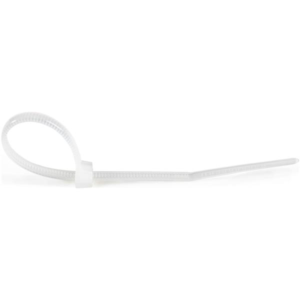 結束バンド/ナイロンケーブルタイ/1000本入りパック/ホワイト/長さ10cm/幅2mm/ケーブル束の直径22mm/引張強度8kg/UL94V-2規格認定品