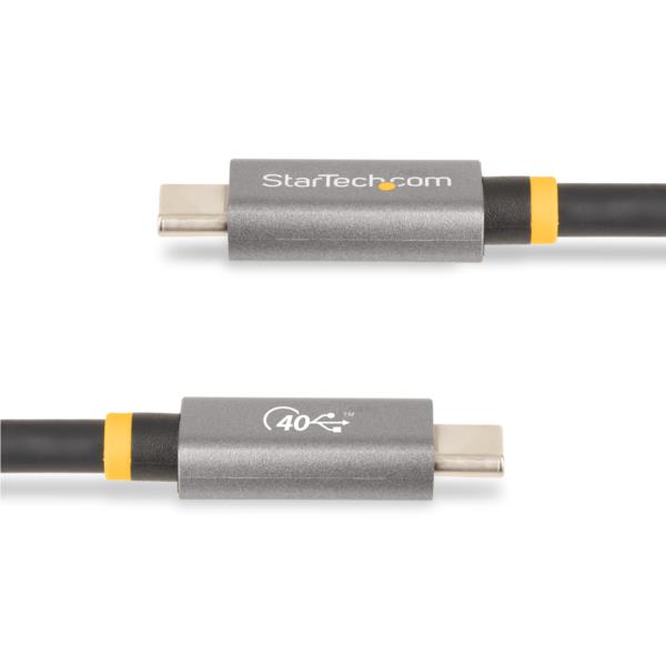 USBケーブル/USB4(40Gbps)/1m/Type-C-Type-C/オス-オス/8K60Hz/100WPowerDelivery/USB-IF認証/DPAltモード