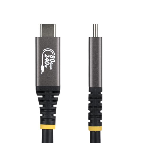 USB4ケーブル/50cm/80Gbps/240W PD/8K 120Hz/高速充電 データ転送/USB Type-C