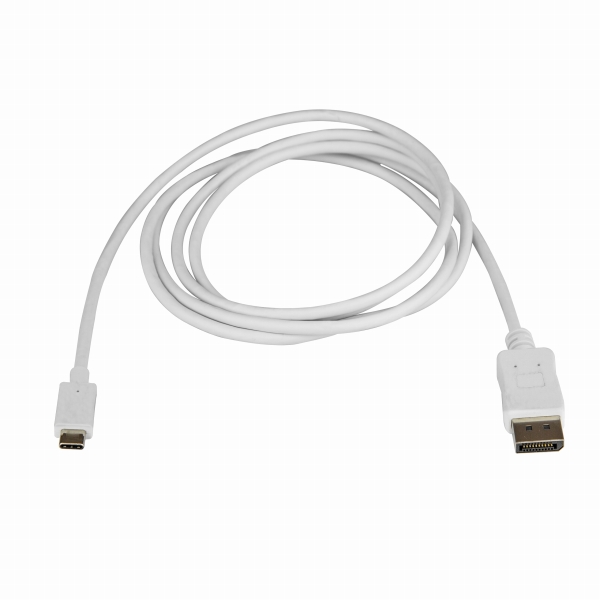 USB-C-DisplayPortディスプレイ変換ケーブルUSBType-C-ディスプレイポート変換アダプタ1m4K/60Hzホワイト