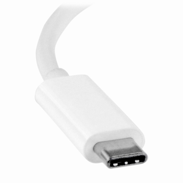 USBType-C-DVI変換アダプタ(ホワイト)USB-Cポート搭載MacBook/ChromebookPixelに対応
