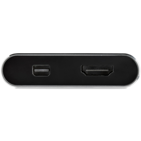 USB-C-MiniDisplayPort/HDMI変換アダプタ4K/60Hz対応USBType-C接続HDMI/MiniDP2in1アダプタ