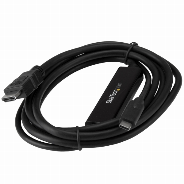 USB-C-HDMI変換アダプタケーブル2m4K/30Hz入力:USBType-C(オス)-出力:HDMI(オス)