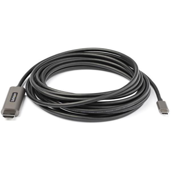USB-C-HDMI変換ケーブル/5m/4K60Hz/HDR10/UHD対応USBType-CtoHDMI2.0b変換アダプター/Typec-HDMI交換ケーブル/DP1.4オルタネートモード/HBR3