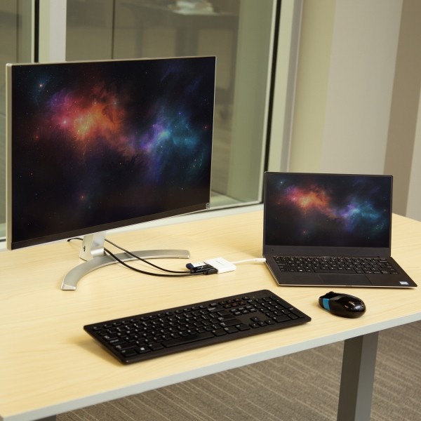 USBType-C接続HDMIディスプレイ変換アダプタホワイト4K/30HzThunderbolt3互換60WUSBPowerDelivery