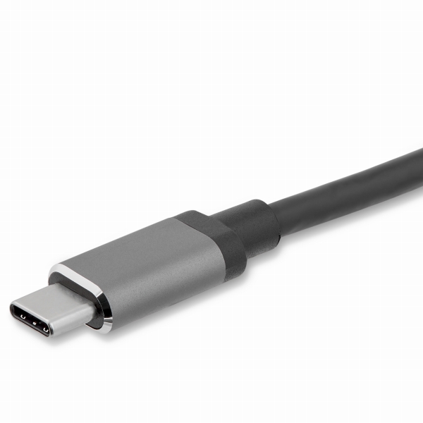 USB-C-VGA/HDMI変換ディスプレイアダプタ2in1USBType-Cマルチアダプター4K/30Hzアルミケーススペースグレー