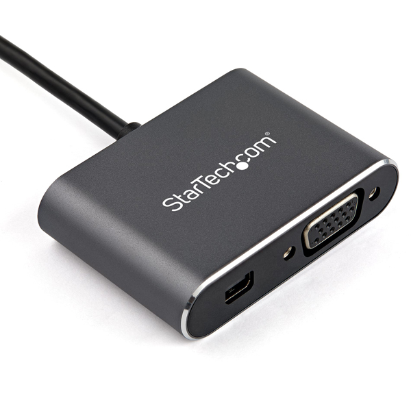 USBType-Cマルチ変換アダプタMiniDisplayPort(4K/60Hz)またはVGA出力アルミ筐体HDR対応