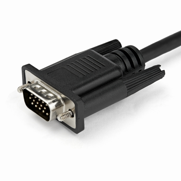 USB-C-VGAディスプレイケーブル2mブラック1920x1200/1080p対応USBType-C接続アナログRGBモニタケーブル