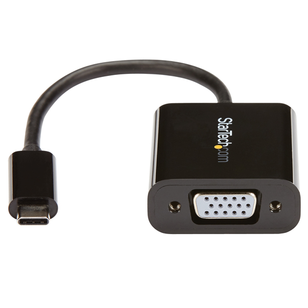 USB-C-VGA変換アダプタUSBType-C(オス)-アナログRGB/D-Sub15ピン(メス)ビデオコンバータ1920x1200/1080pに対応