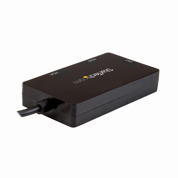 3in1USBType-Cマルチアダプタ4K/30HzUSB-C-HDMI/DVI/VGAブラック