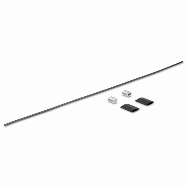 ケーブル/アダプタ連結用セキュリティワイヤー5個入りパックユニバーサル盗難防止スチールワイヤ熱収縮チューブ付属