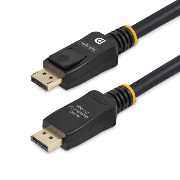 DisplayPort 1.2 ケーブル/4.6m/4K60Hz/VESA/ラッチ付き/DPオス - DPオス/ブラック