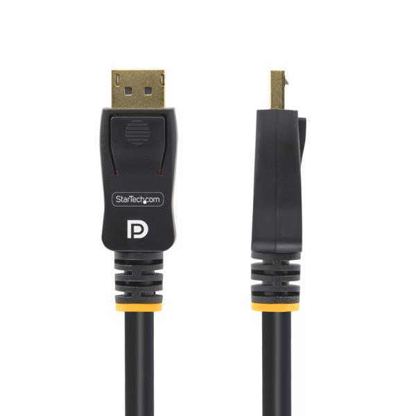 DisplayPort 1.2 ケーブル/4.6m/4K60Hz/VESA/ラッチ付き/DPオス - DPオス/ブラック