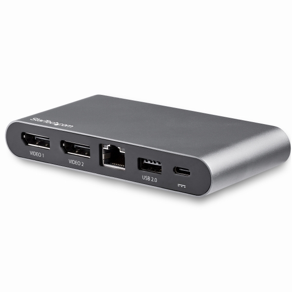 USBType-C接続マルチアダプタ4KDisplayPortx2Windows対応USB-C対応デュアルDPアダプタ2xUSB-Aポート100WPD3.0ギガビット有線LANポート