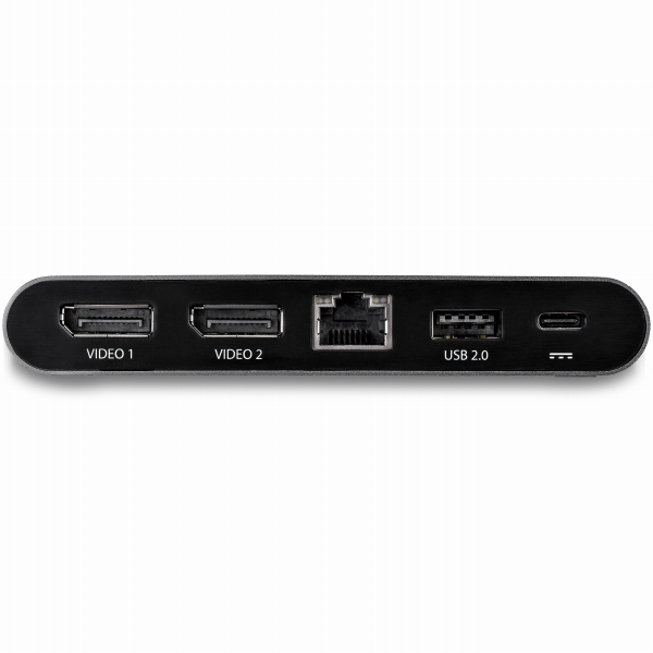 USBType-C接続マルチアダプタ4KDisplayPortx2Windows対応USB-C対応デュアルDPアダプタ2xUSB-Aポート100WPD3.0ギガビット有線LANポート
