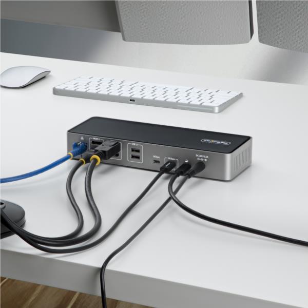 ドッキングステーション/USB-C接続/3画面/4K60Hz HDMI + DP/140W PD/USBハブ/有線LAN
