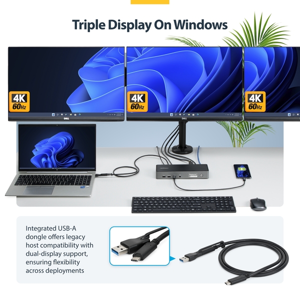 ドッキングステーション/USB-C接続/3画面/4K60Hz HDMI + DP/140W PD/USBハブ/有線LAN