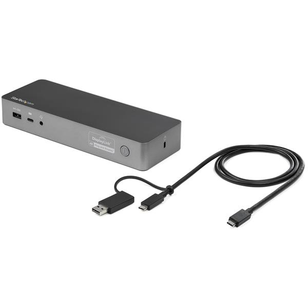 ドッキングステーションUSBType-C/USB3.0対応デュアル4Kディスプレイ(DP/HDMI)60WPDMac/Windows/ChromeOS4xUSB3.0ポート