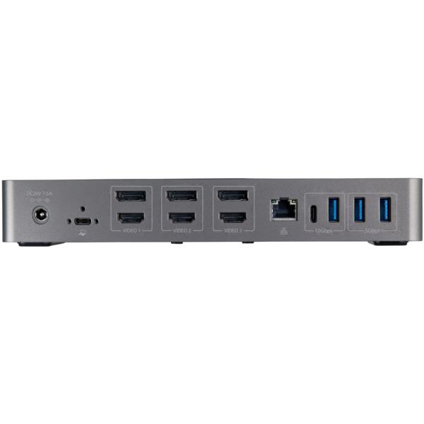 USB-C&USB-A対応ドッキングステーション/3面モニター対応/85WUSBPD/4K60Hz対応HDMI&DiplayPortトリプルモニター/6ポートUSBハブ/ギガビット有線LAN