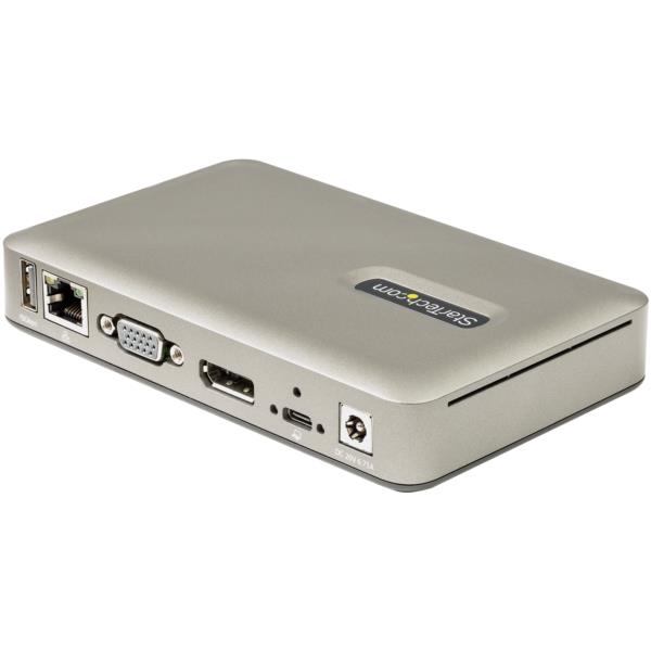 USBType-Cドッキングステーション/DisplayPort4K30HzまたはVGA対応/65WUSBPD/4ポートUSB3.1Gen1ハブ/ギガビット有線LAN/タイプC接続ユニバーサルドック