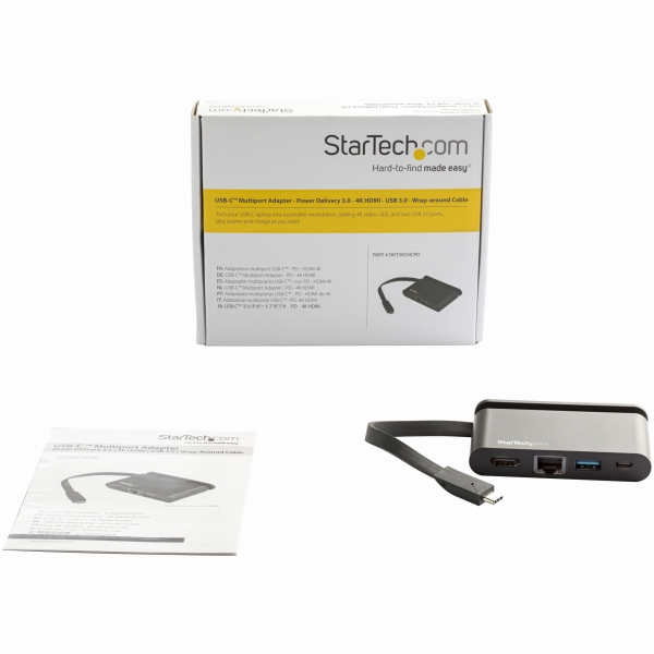 USBType-C接続マルチアダプタ4KHDMIMac/Windows対応2xUSB3.0/1xUSB-C/1xUSB-A/100WUSBPD3.0/ギガビット有線LAN